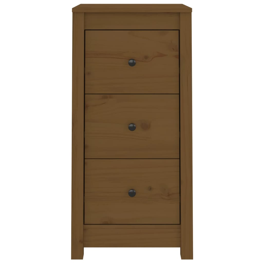 Komode 2 kom boja meda 40x35x80 cm od masivne borovine