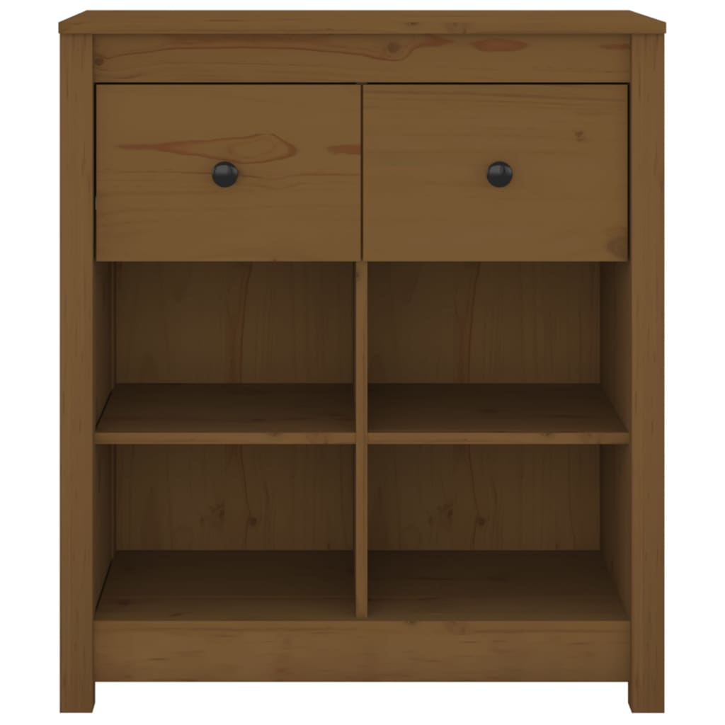 Komoda smeđa boja meda 70 x 35 x 80 cm od masivne borovine