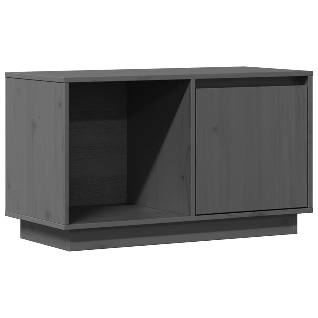 TV ormarić sivi 74 x 35 x 44 cm od masivne borovine