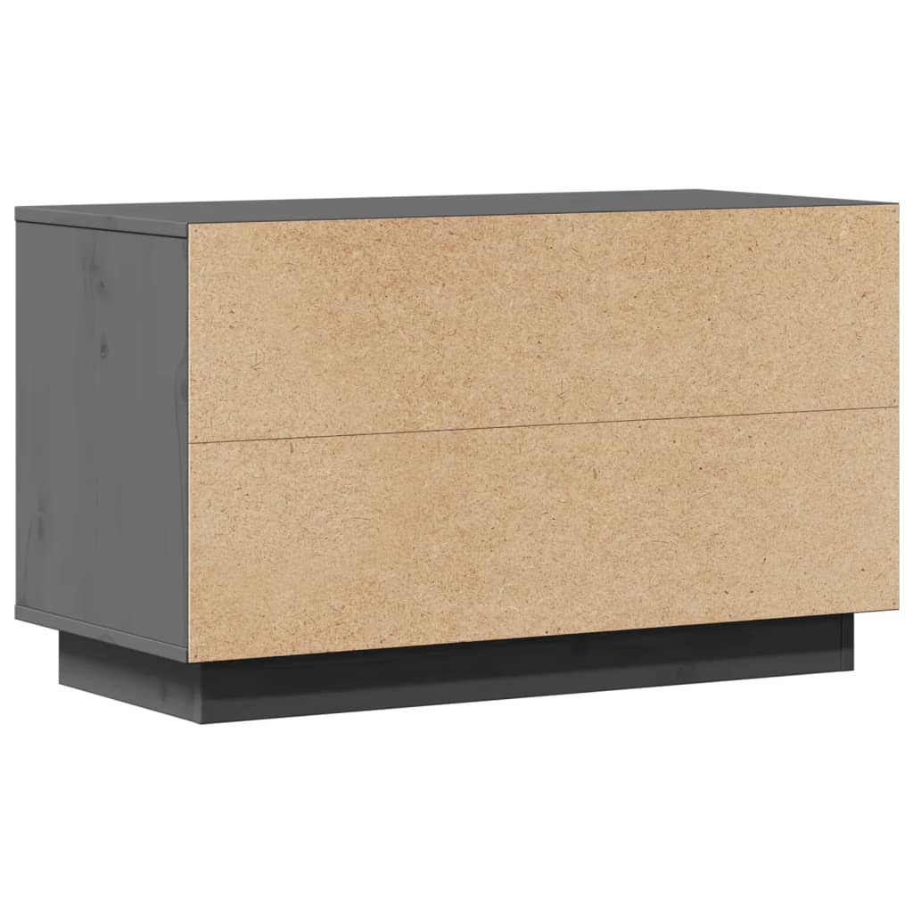 TV ormarić sivi 74 x 35 x 44 cm od masivne borovine