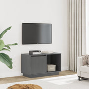 TV ormarić sivi 74 x 35 x 44 cm od masivne borovine
