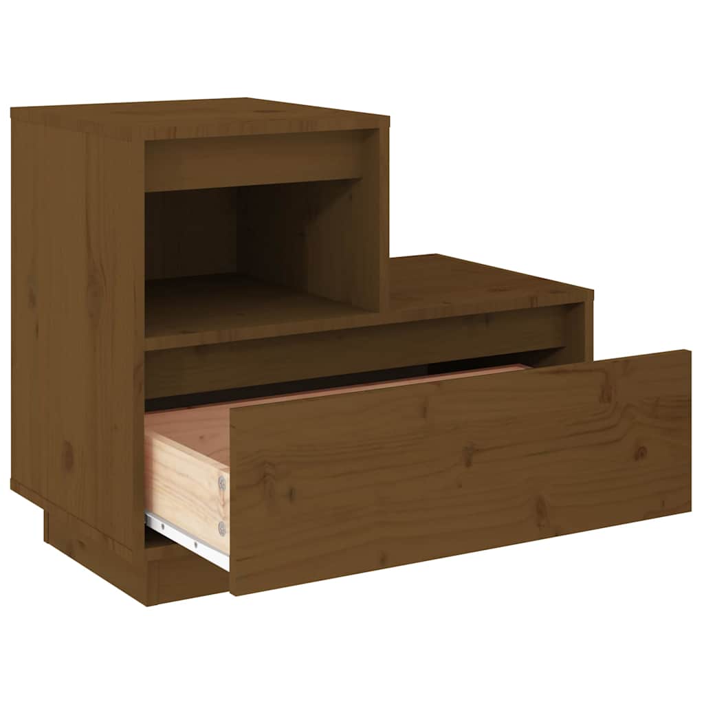 Noćni ormarići 2 kom boja meda 60x34x51 cm od borovine