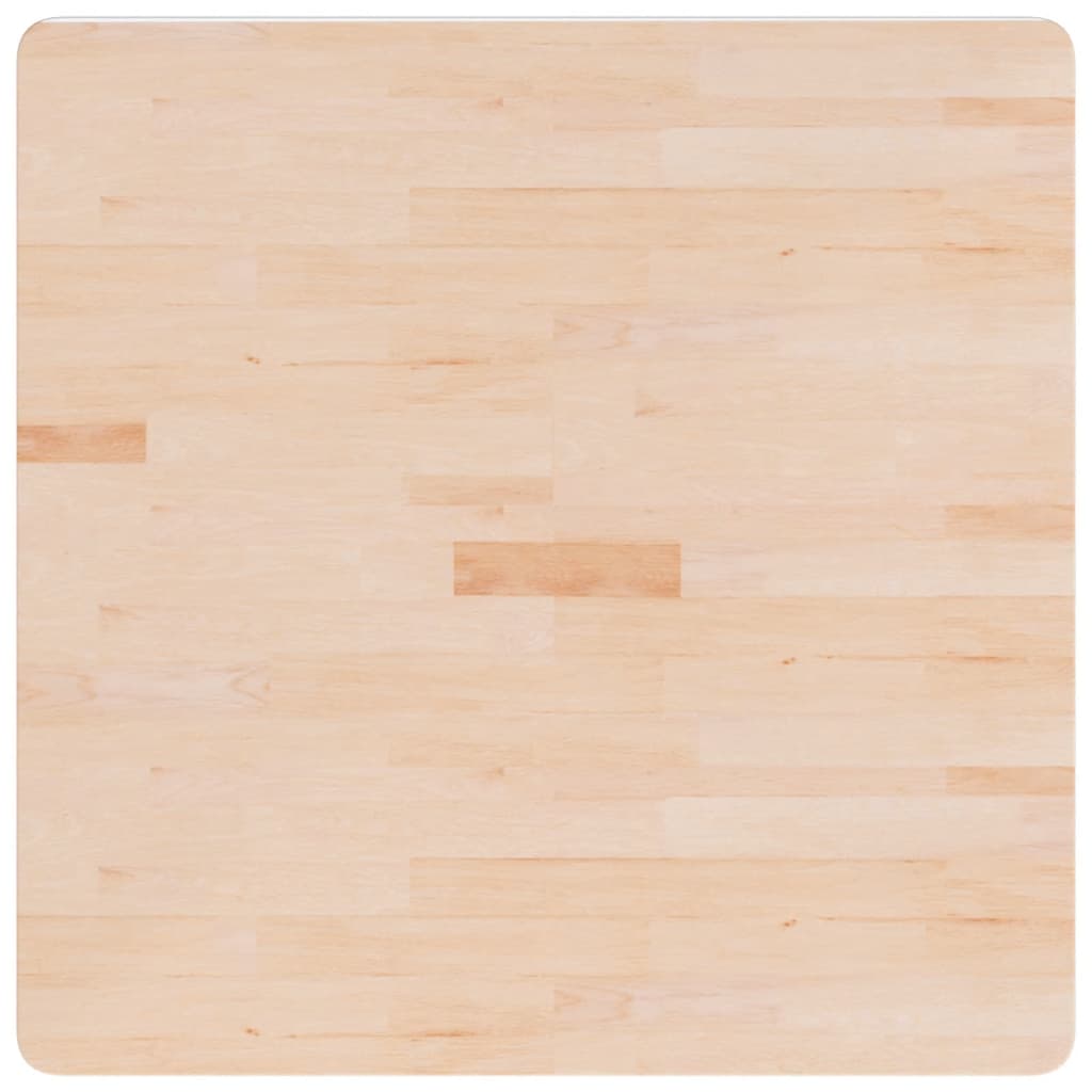 Četvrtasta stolna ploča 80 x 80 x 1,5 cm netretirana hrastovina