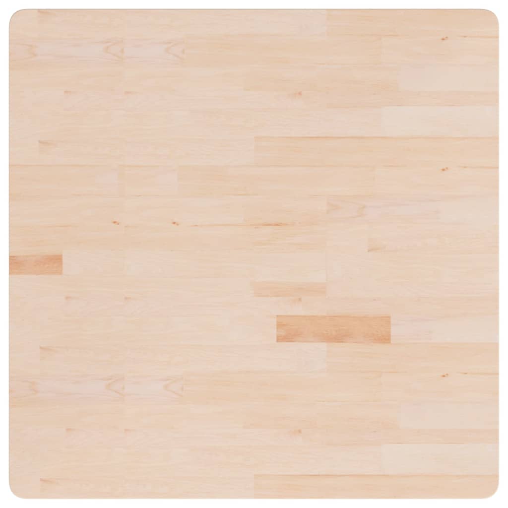 Četvrtasta stolna ploča 90 x 90 x 2,5 cm netretirana hrastovina
