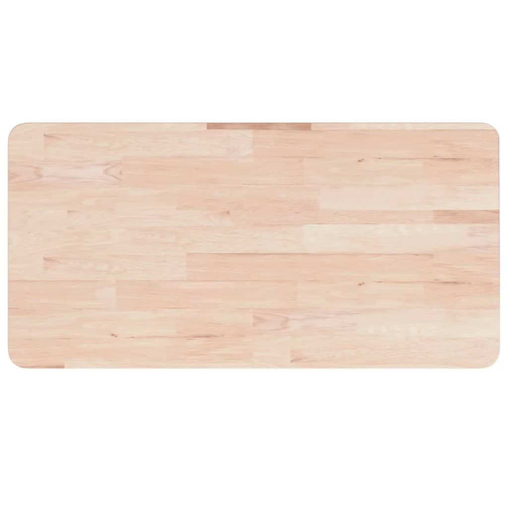Kupaonska radna ploča 80x40x2,5 cm netretirano masivno drvo