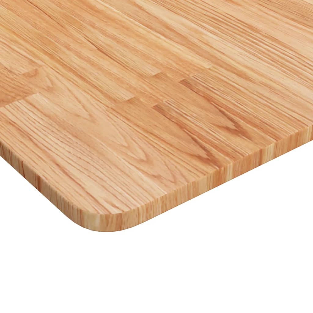 Četvrtasta stolna ploča svjetlosmeđa 50x50x1,5 cm od hrastovine