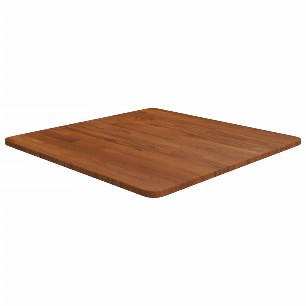 Četvrtasta stolna ploča tamnosmeđa 60x60x1,5 cm tretirani hrast