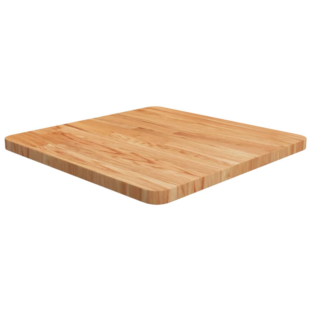 Četvrtasta stolna ploča svjetlosmeđa 50x50x2,5 cm od hrastovine