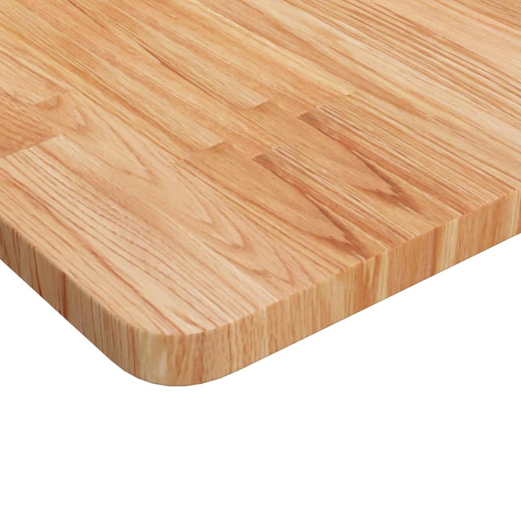 Četvrtasta stolna ploča smeđa 90x90x2,5 cm tretirana hrastovina