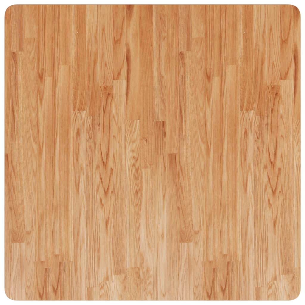 Četvrtasta stolna ploča smeđa 80x80x4 cm tretirana hrastovina