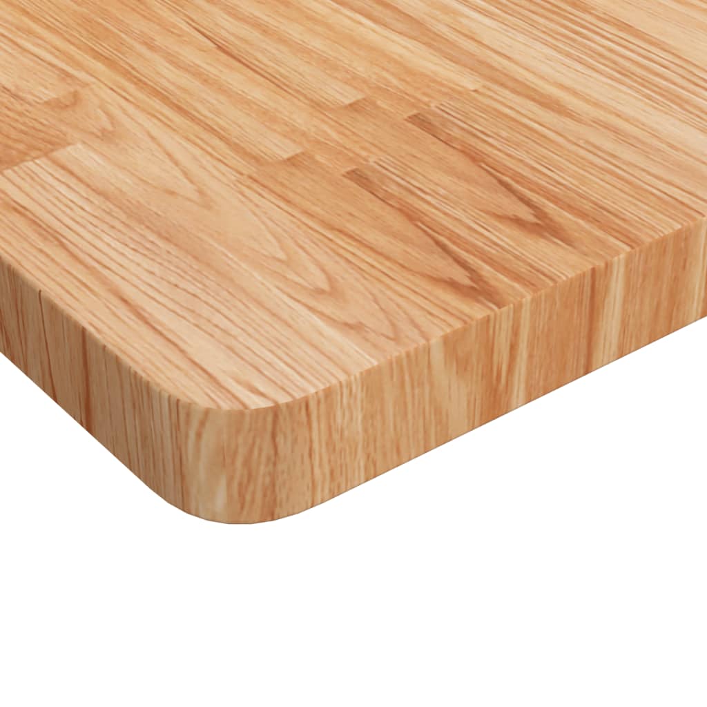 Četvrtasta stolna ploča smeđa 80x80x4 cm tretirana hrastovina