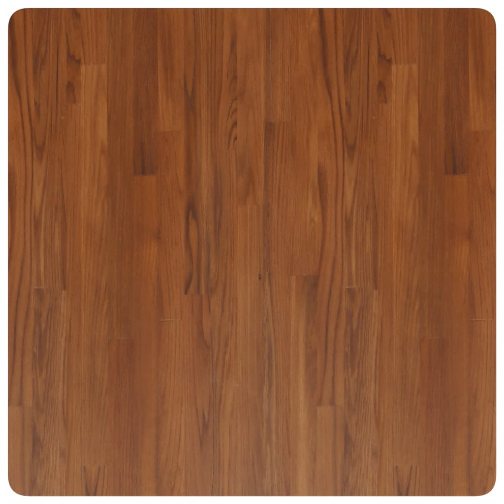 Četvrtasta stolna ploča tamnosmeđa 80x80x4 cm tretirani hrast