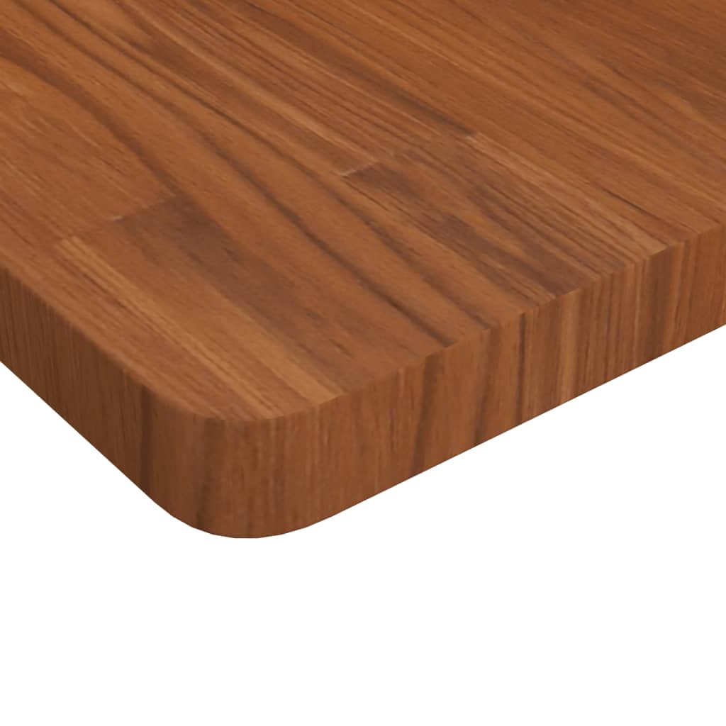 Četvrtasta stolna ploča tamnosmeđa 80x80x4 cm tretirani hrast