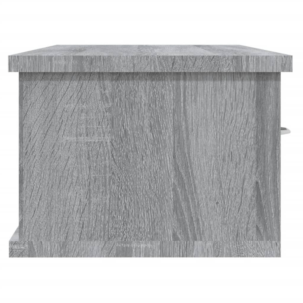 Zidni ormarić boja sivog hrasta 88x26x18,5 cm konstruirano drvo