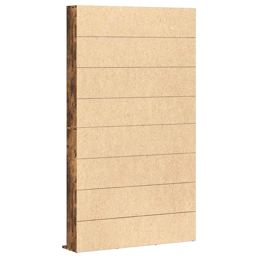 Ormarić za CD dimljeni hrast 102x23x177,5 cm konstruirano drvo