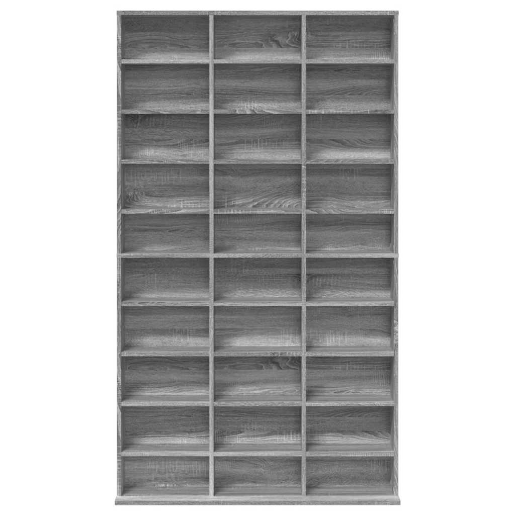 Ormarić za CD-ove sivi hrast 102x23x177,5 cm konstruirano drvo