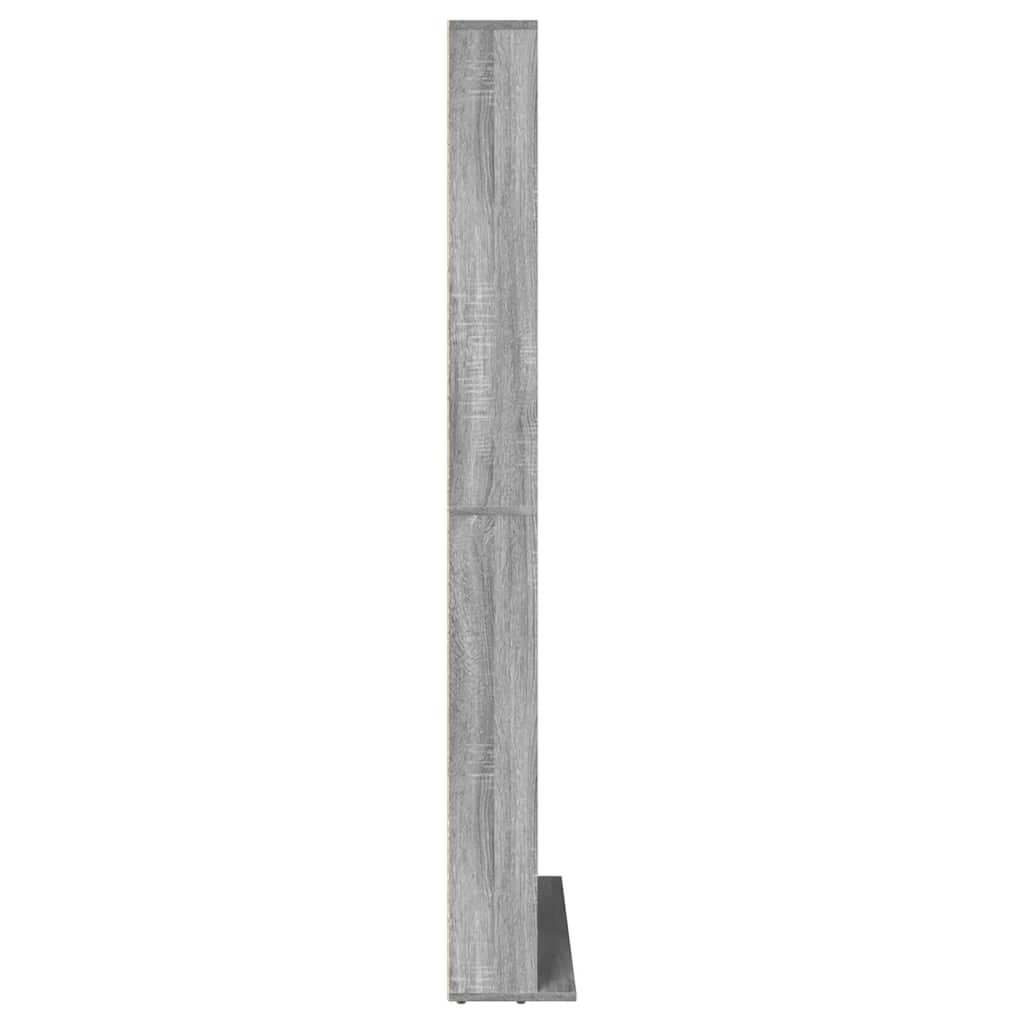 Ormarić za CD-ove sivi hrast 102x23x177,5 cm konstruirano drvo
