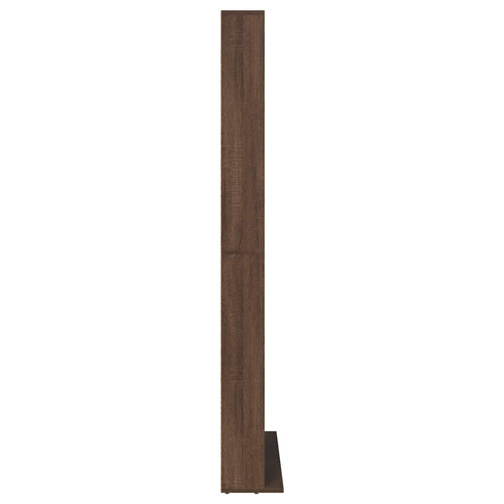 Ormarić za CD-ove smeđi hrast 102x23x177,5 cm konstruirano drvo