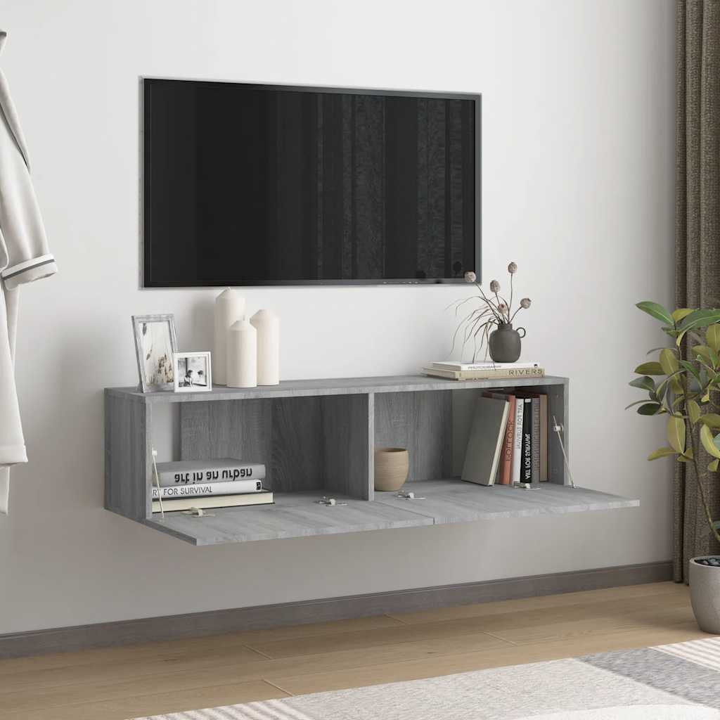 Zidni TV ormarić hrast sonoma 120x30x30 cm konstruirano drvo