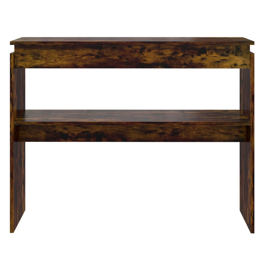 Konzolni stol dimljeni hrast 102x30x80 cm od konstruiranog drva