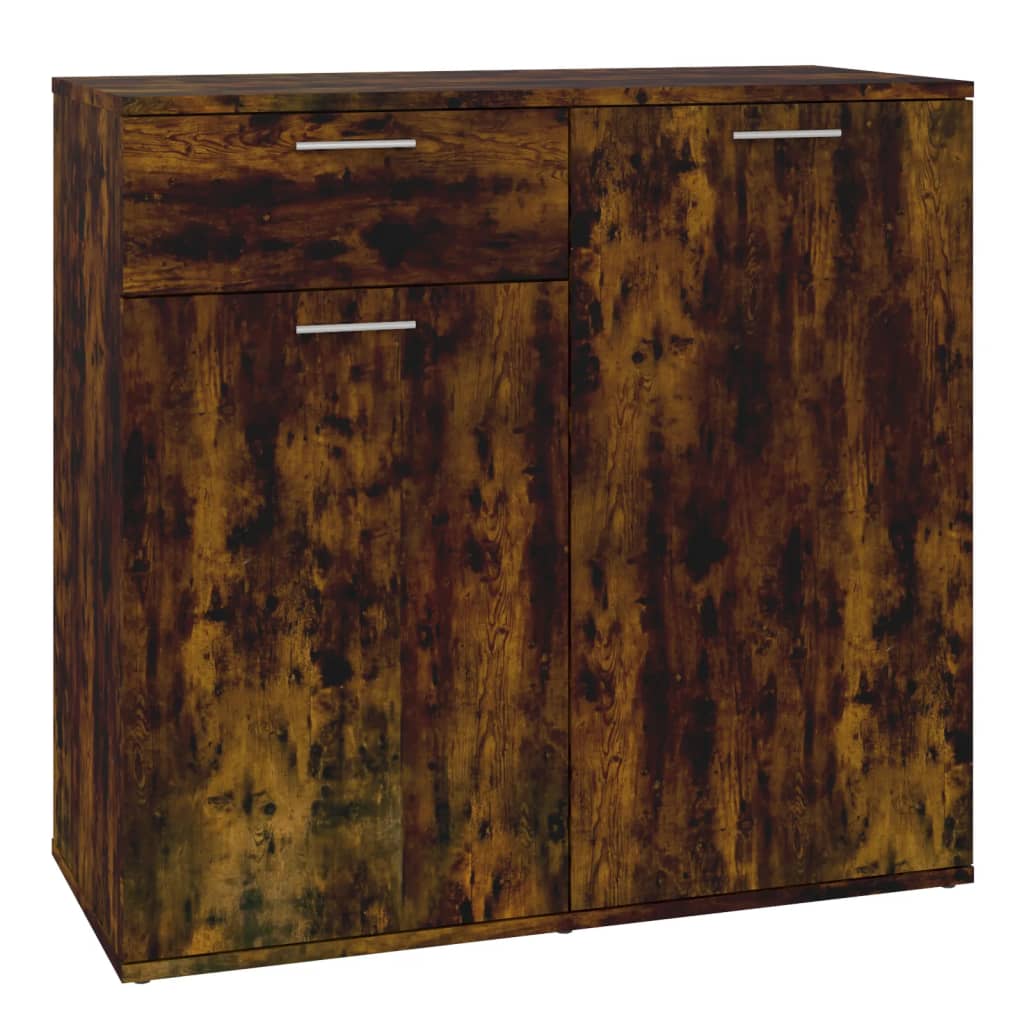 Komoda boja dimljenog hrasta 80 x 36 x 75 cm konstruirano drvo