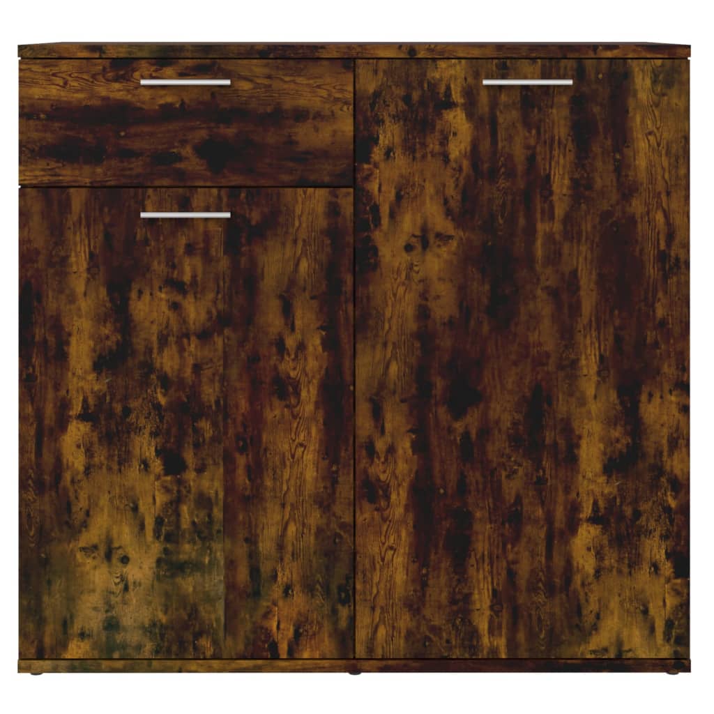 Komoda boja dimljenog hrasta 80 x 36 x 75 cm konstruirano drvo