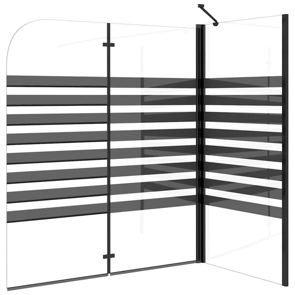 Prugasta tuš-kabina 120 x 68 x 130 cm od kaljenog stakla