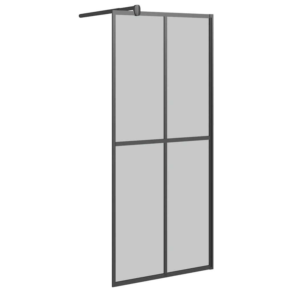 Pregrada za tuš 80 x 195 cm od tamnog kaljenog stakla