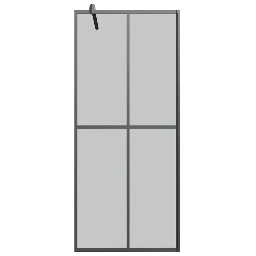 Pregrada za tuš 80 x 195 cm od tamnog kaljenog stakla