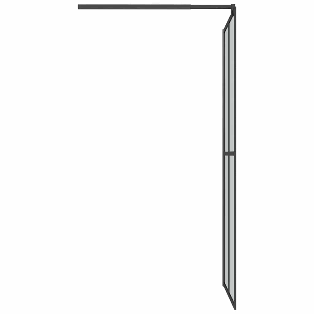 Pregrada za tuš 118 x 190 cm od tamnog kaljenog stakla