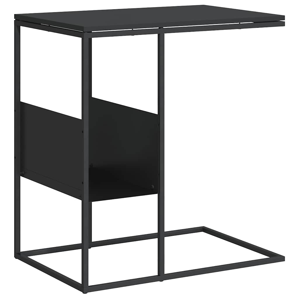 Bočni stolić crna 55 x 36 x 59,5 cm od konstruiranog drva