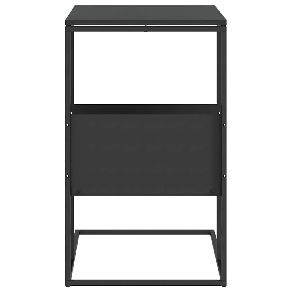 Bočni stolić crna 55 x 36 x 59,5 cm od konstruiranog drva