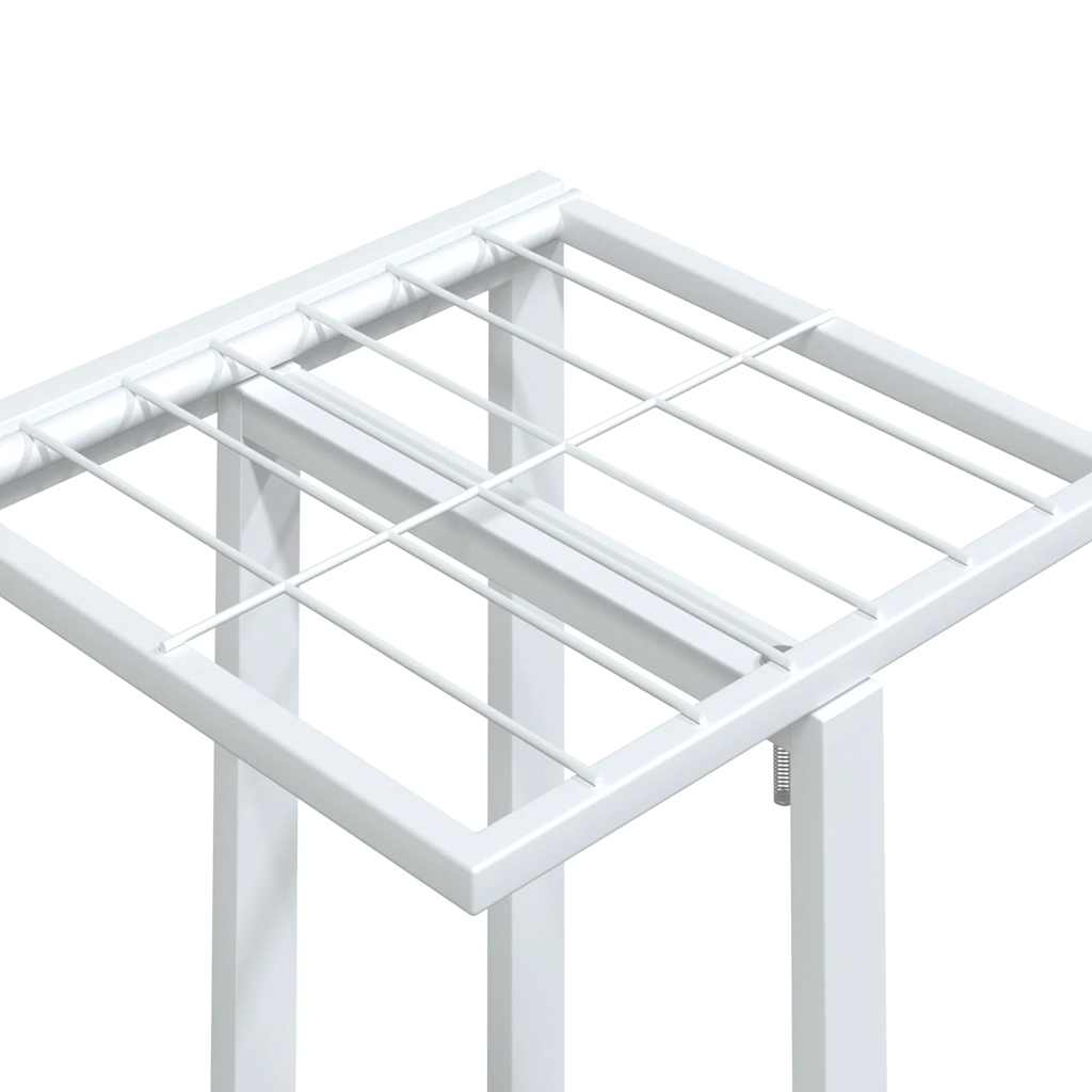 Stalak za cvijeće s 5 katova 44 x 23 x 100 cm bijeli željezni