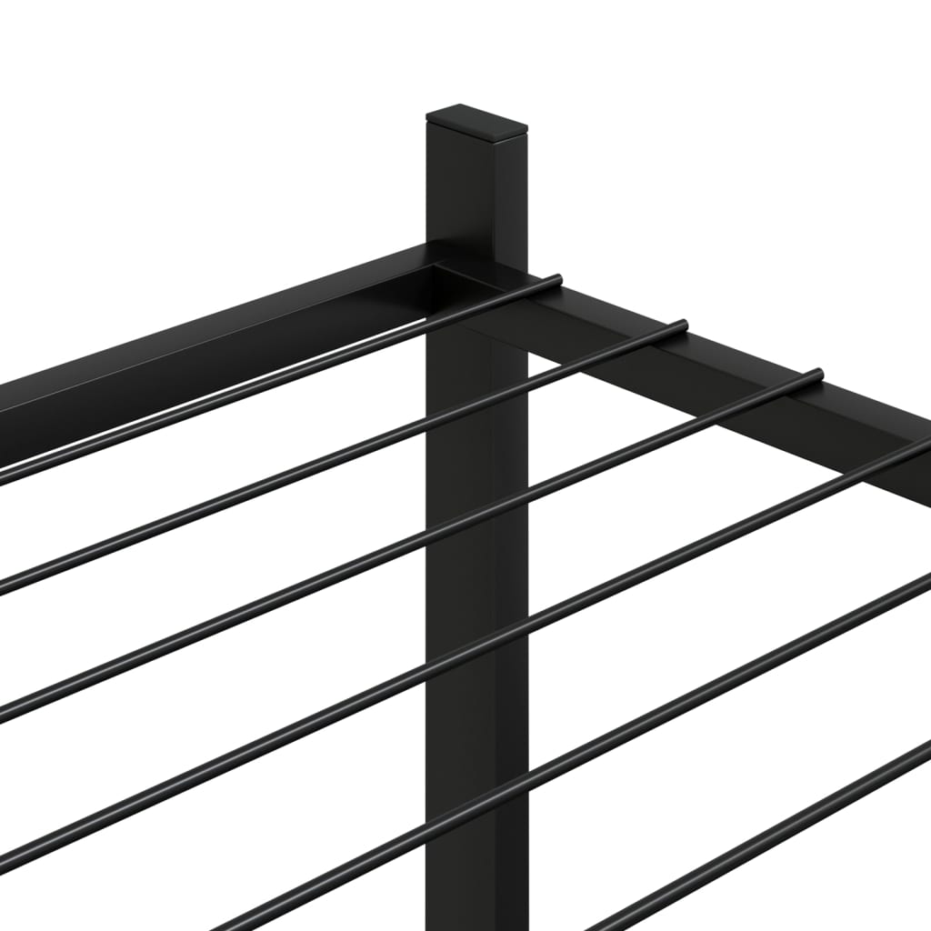 Stalak za cvijeće 83 x 25 x 100 cm crni željezni
