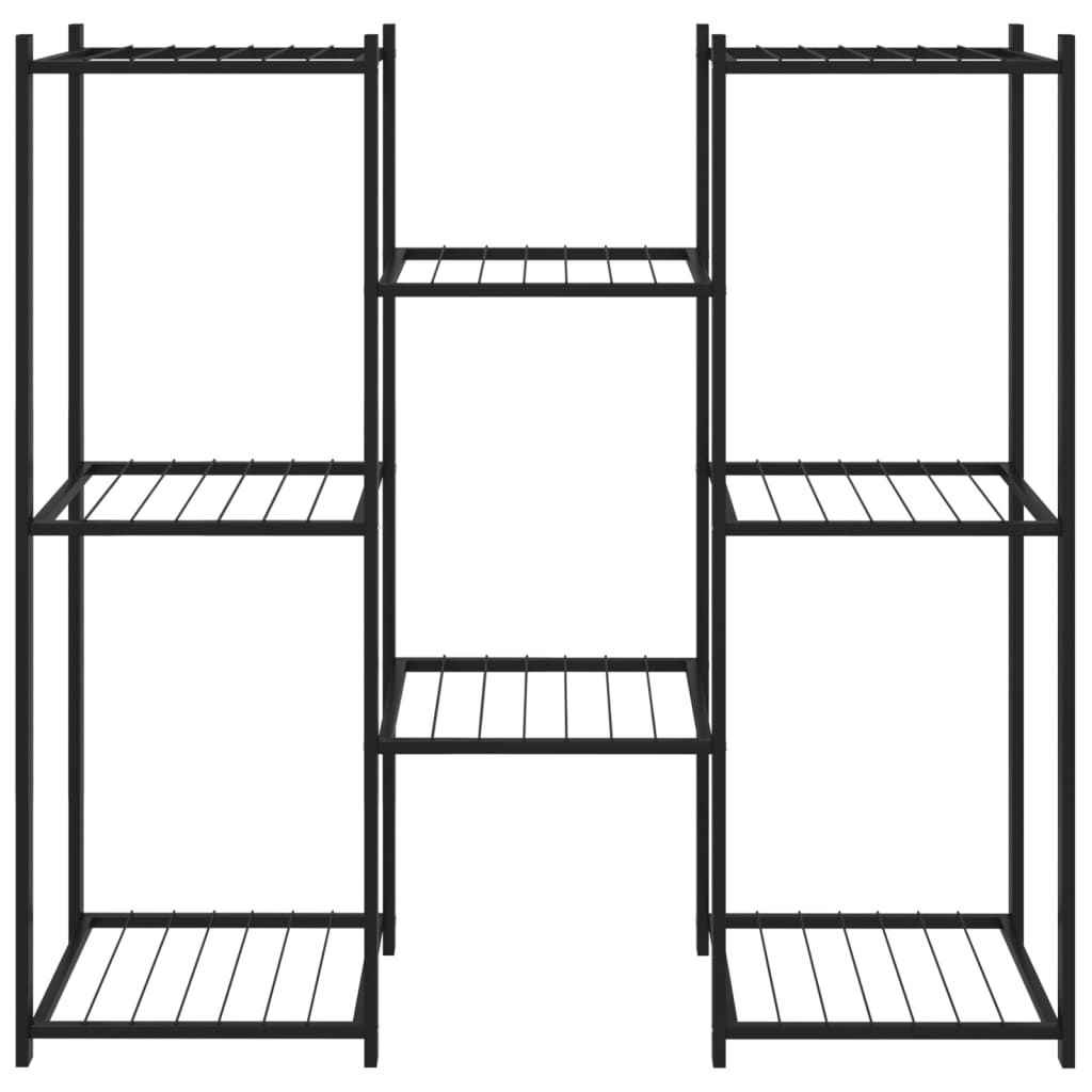 Stalak za cvijeće 83 x 25 x 80 cm crni željezni