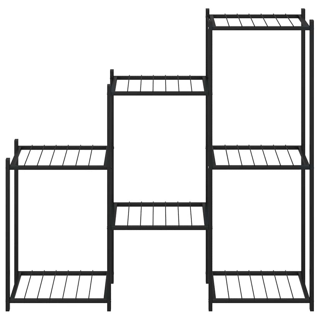 Stalak za cvijeće 83 x 25 x 80 cm crni željezni
