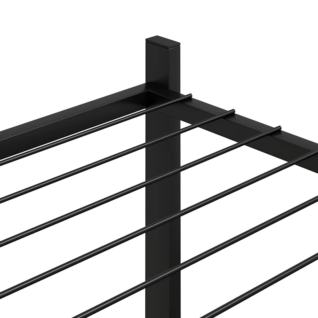 Stalak za cvijeće 83 x 25 x 80 cm crni željezni
