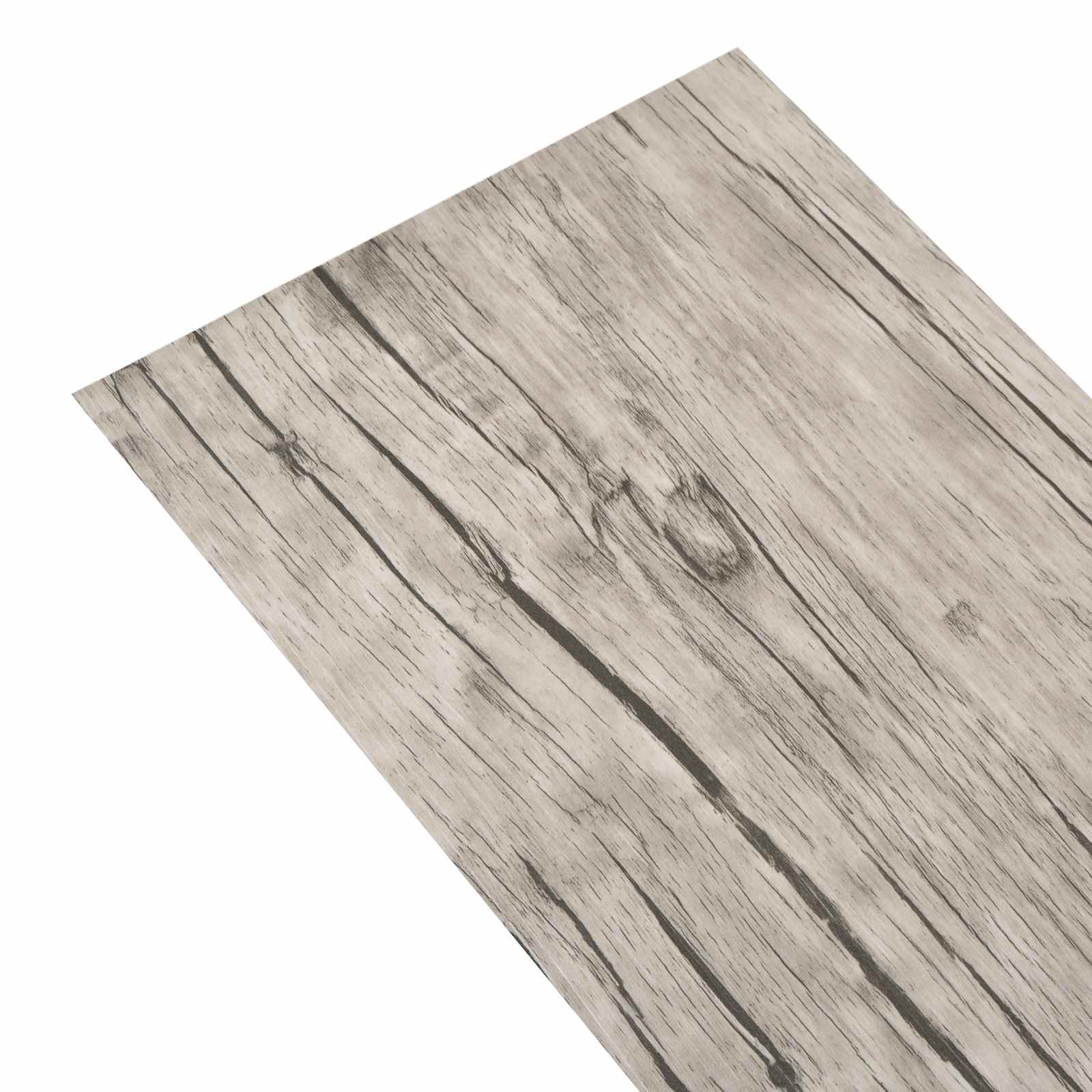 Podne daske 2,51 m² 18 pcs PVC Isprana boja hrasta