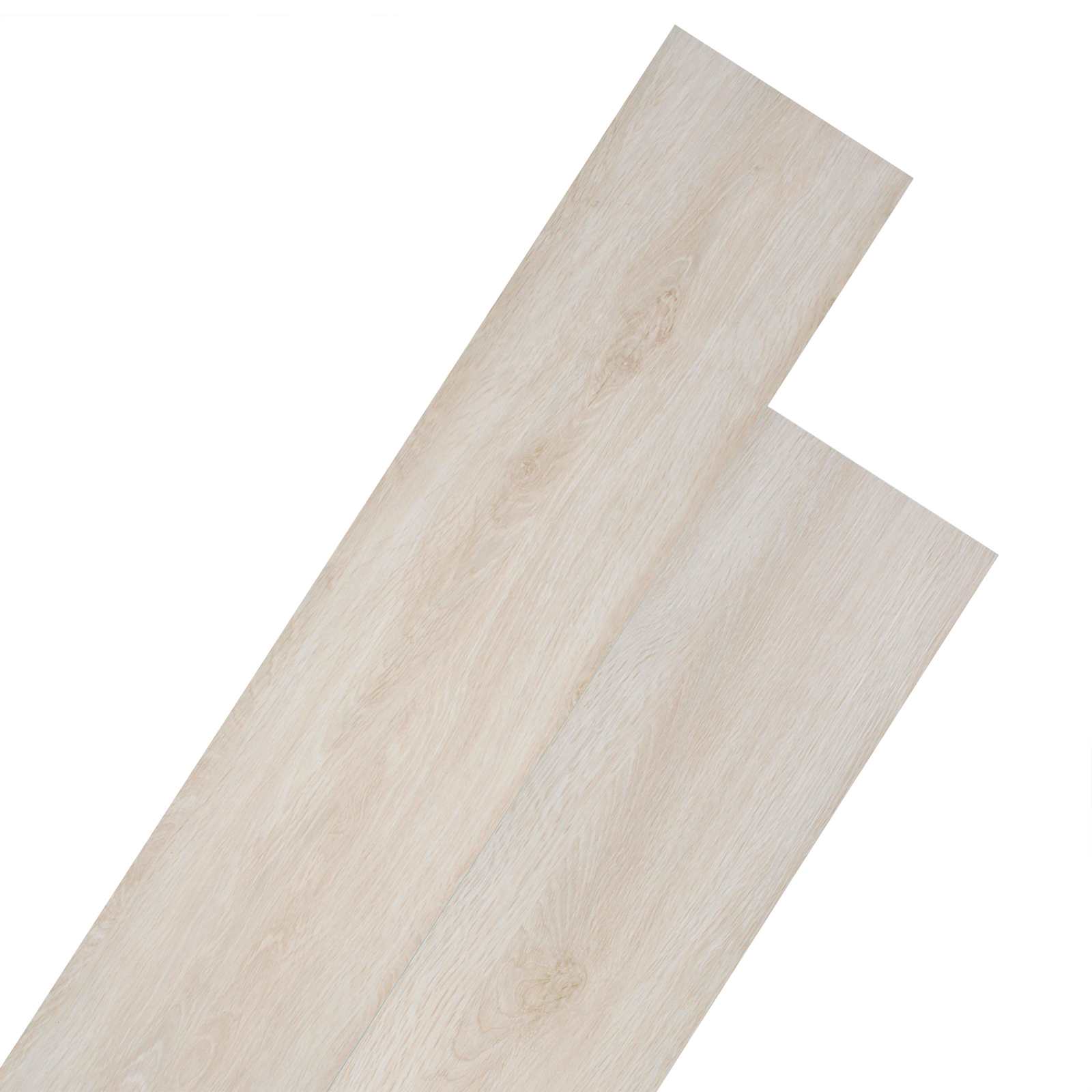 Podne daske 18 pcs Hrast klasično bijeli 2,51 m² PVC