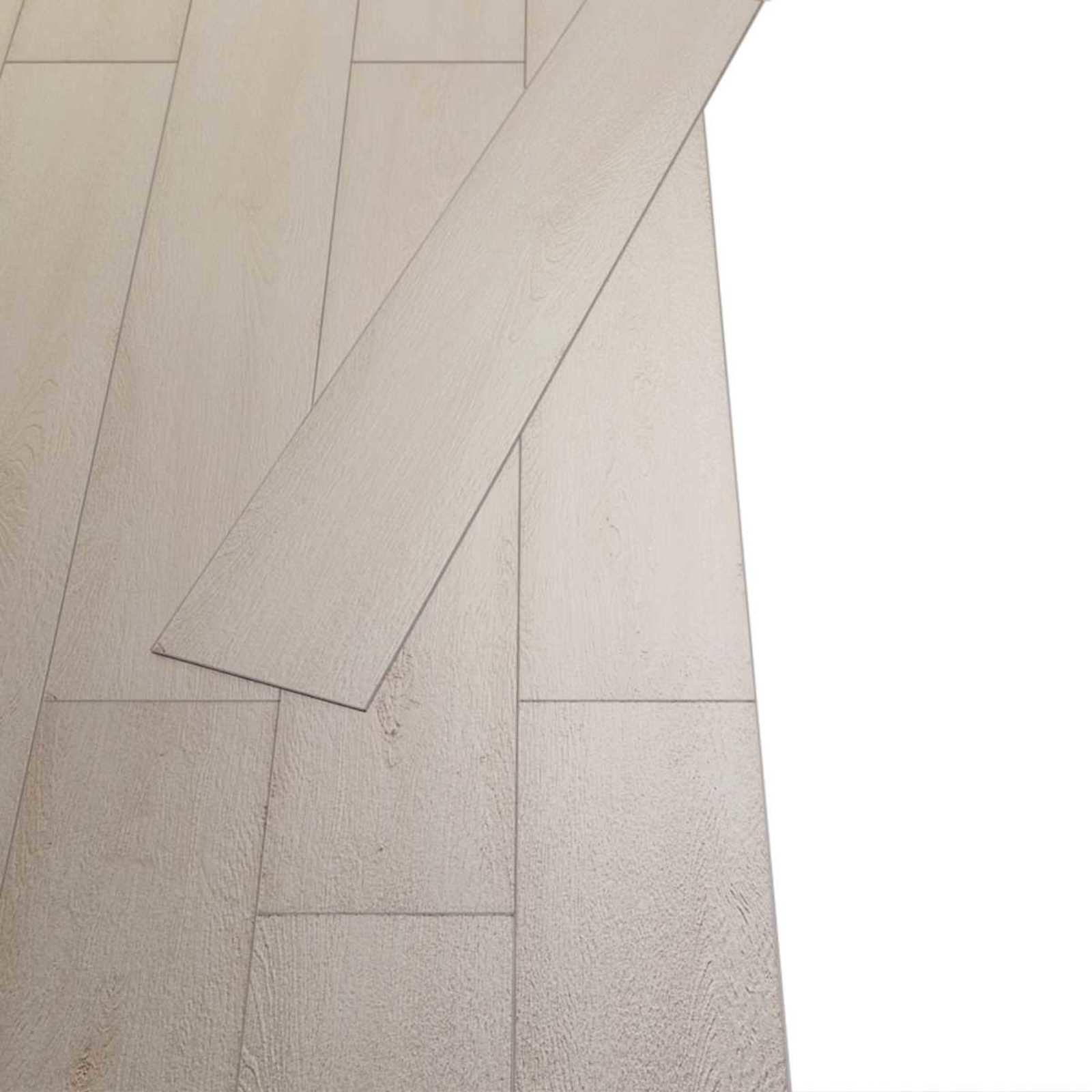 Podne daske 18 pcs Hrast klasično bijeli 2,51 m² PVC