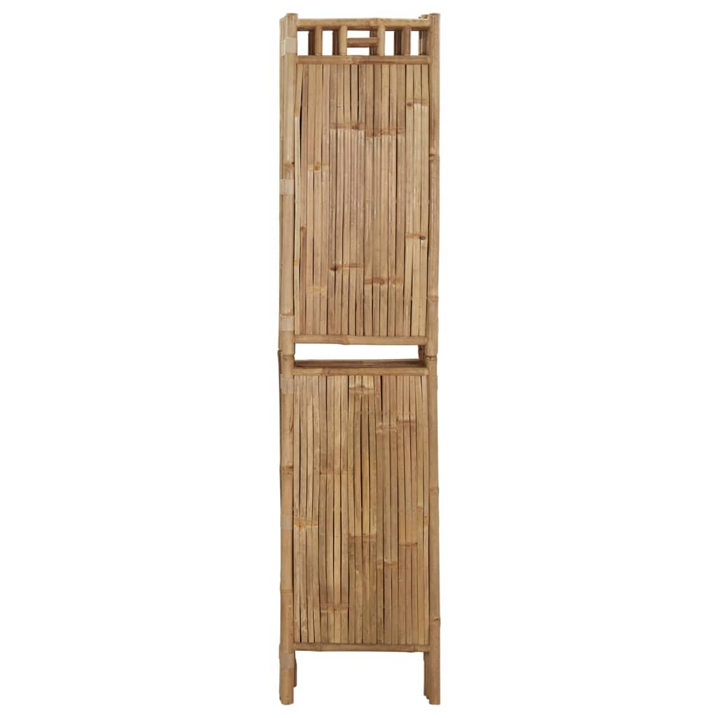 Sobna pregrada s 5 panela od bambusa 200 x 180 cm