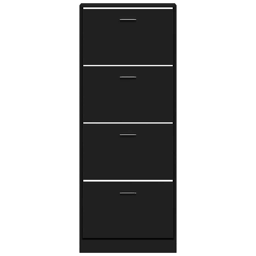Ormarić za cipele crni 59x17x150 cm od konstruiranog drva
