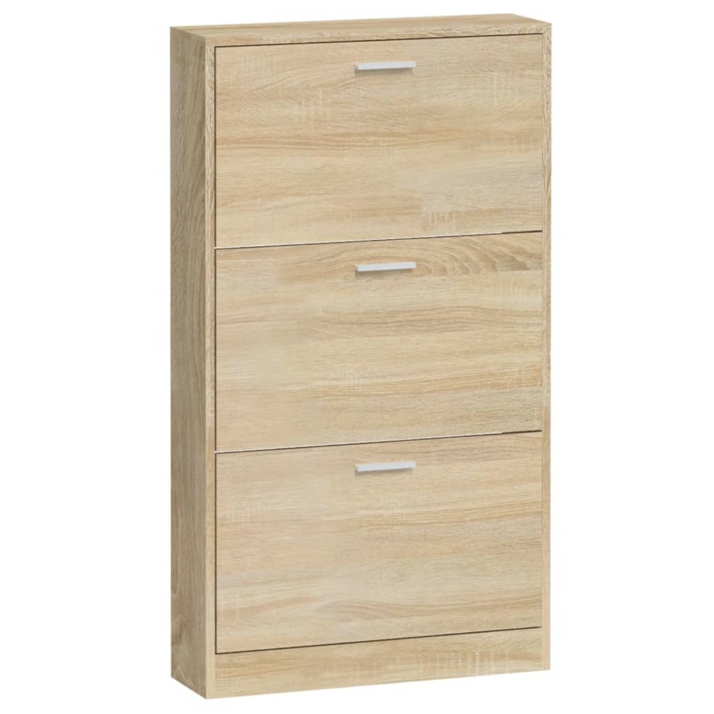 Ormarić za cipele boja hrasta 59x17x108 cm konstruirano drvo