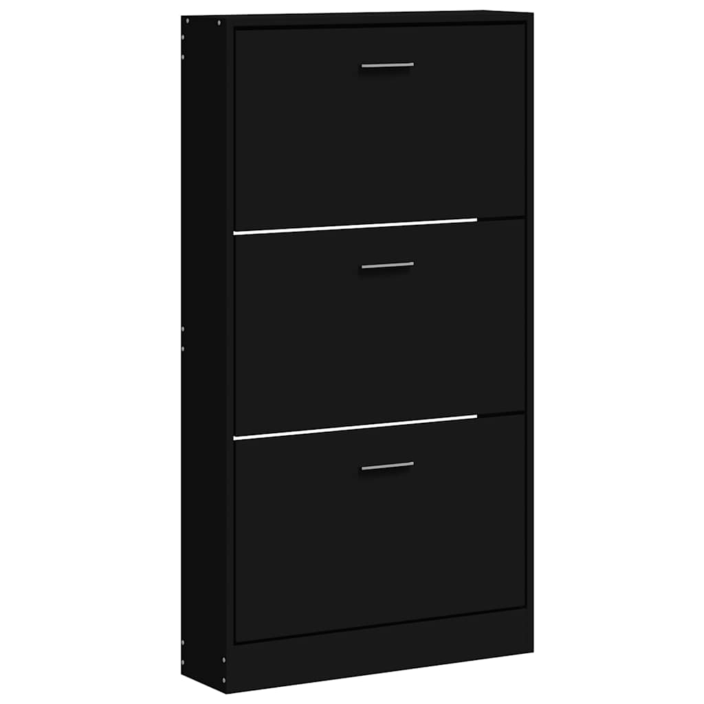 Ormarić za cipele crni 59x17x108 cm od konstruiranog drva