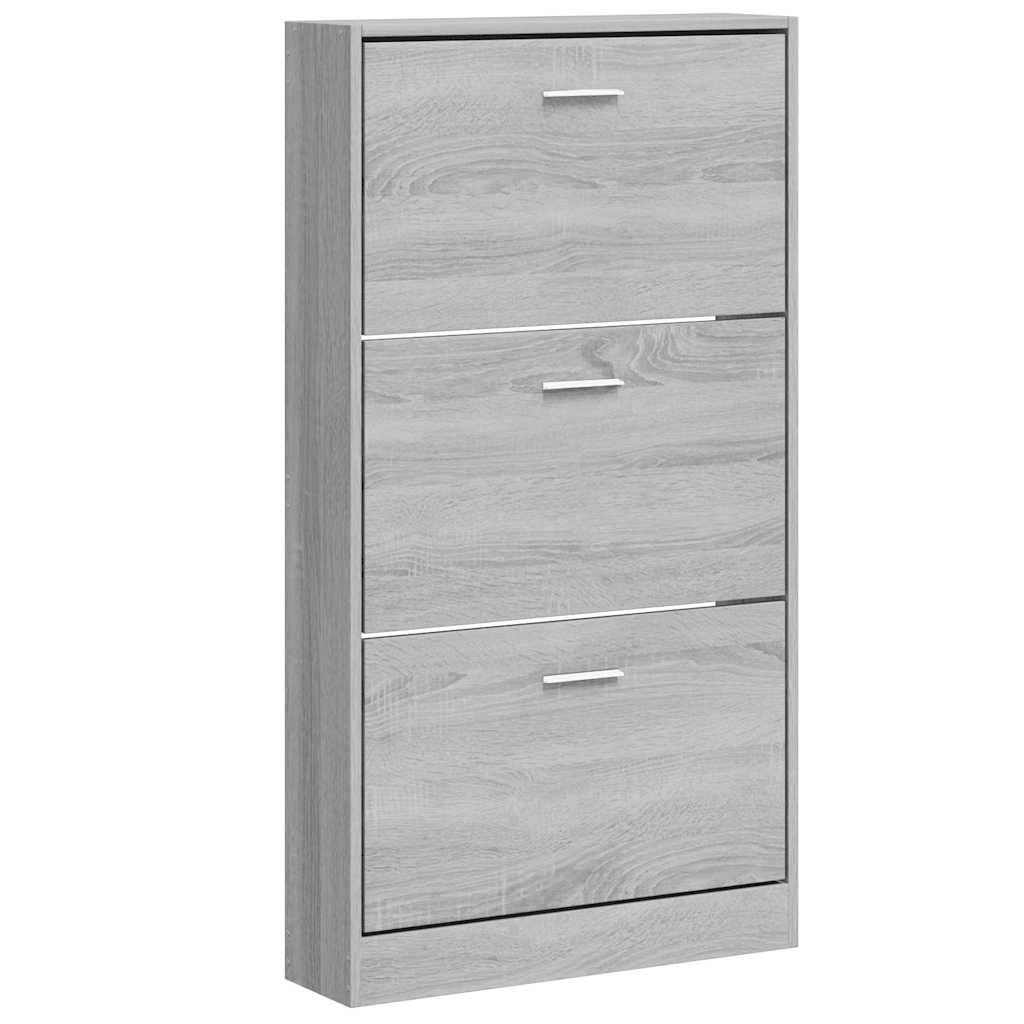 Ormarić za cipele boja hrasta 59x17x108 cm konstruirano drvo