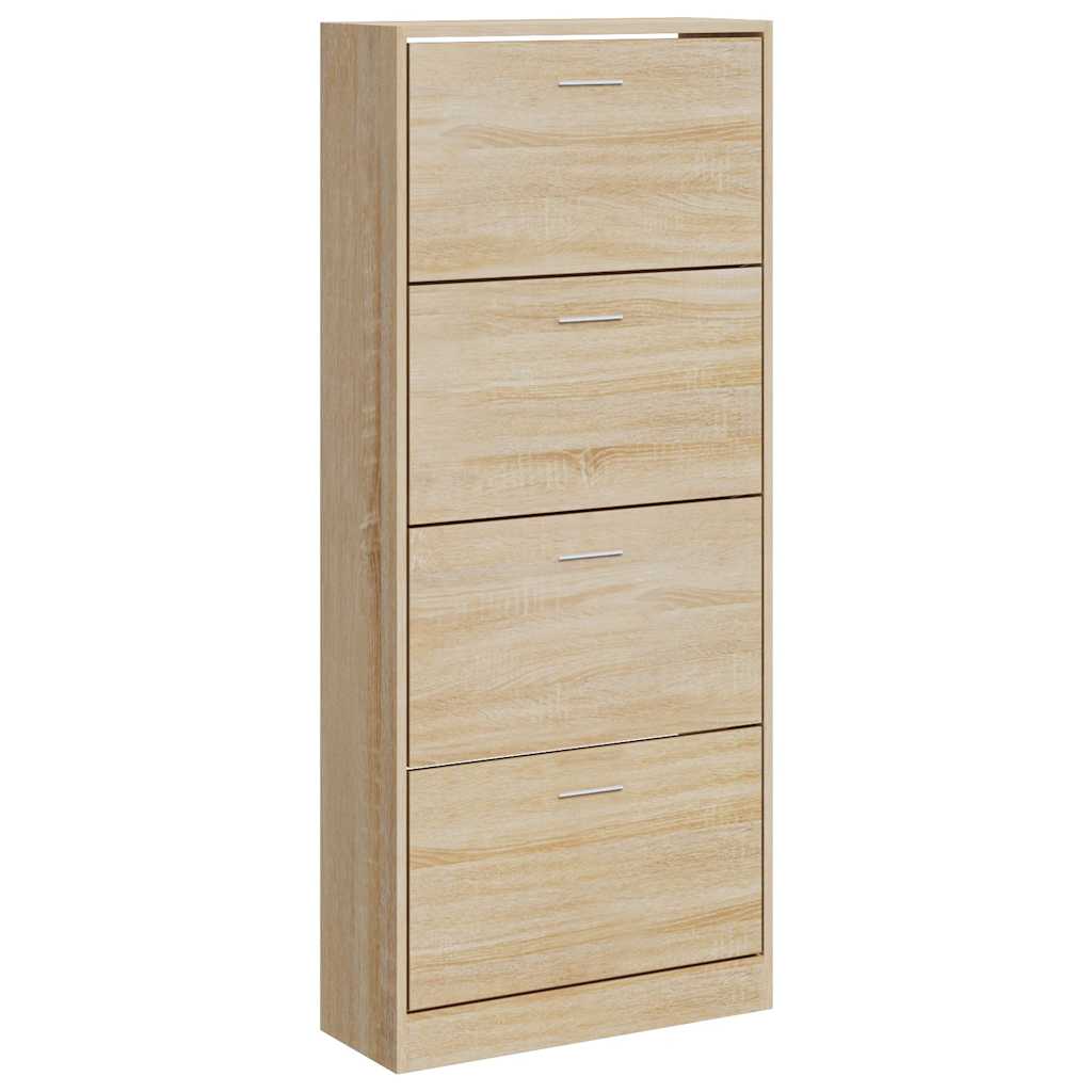 Ormarić za cipele boja hrasta 63x24x147 cm konstruirano drvo