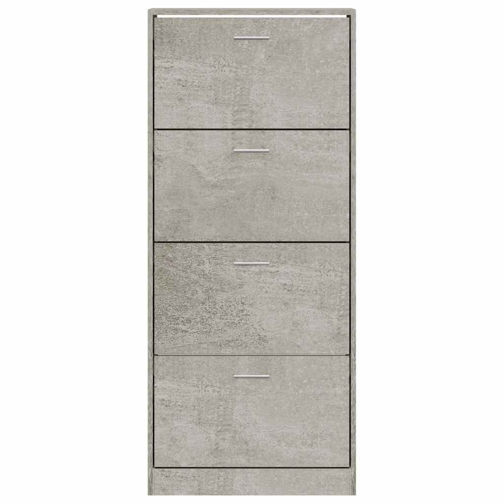 Ormarić za cipele boja betona 63x24x147 cm konstruirano drvo