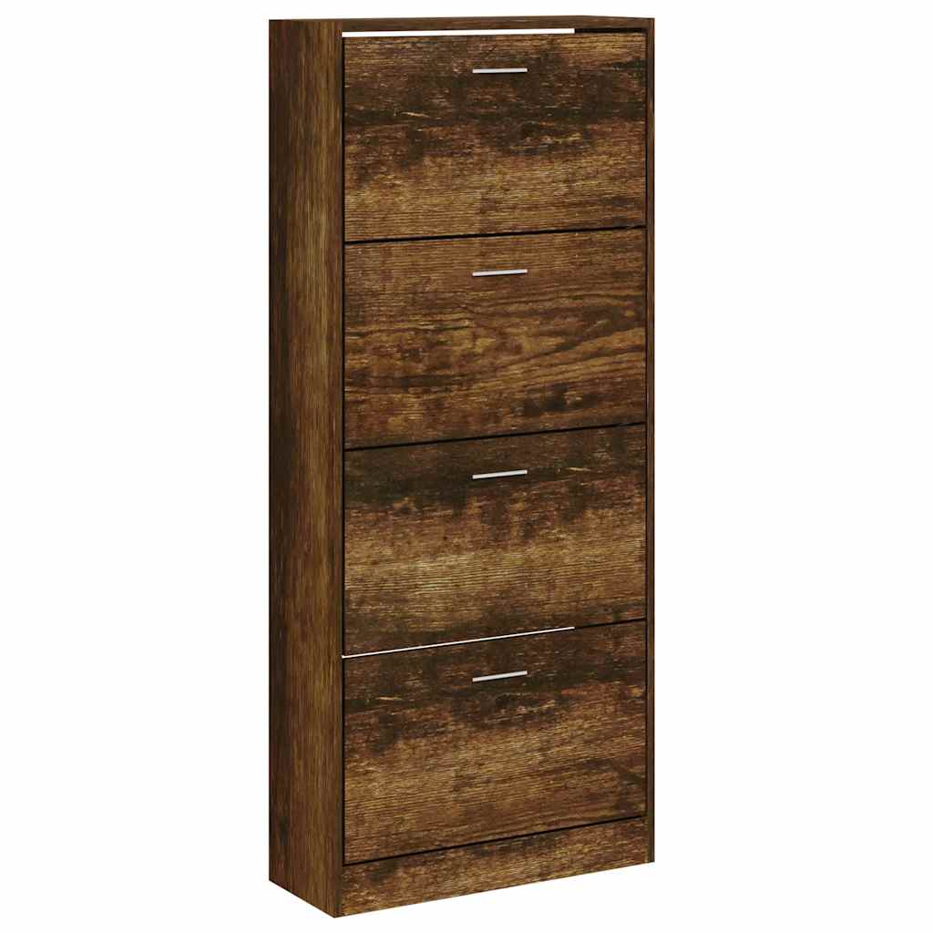 Ormarić za cipele boja hrasta 63x24x147 cm konstruirano drvo