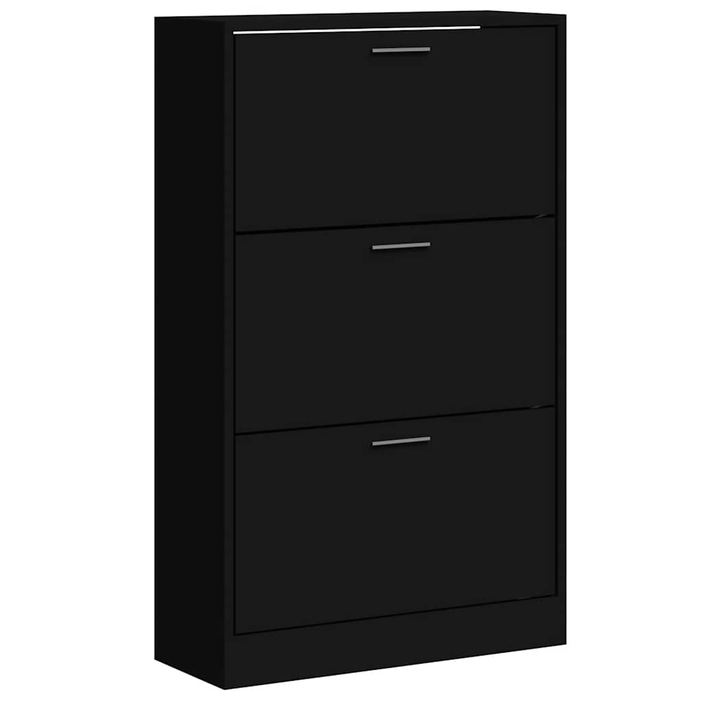 Ormarić za cipele crna 63x24x103 cm konstruirano drvo