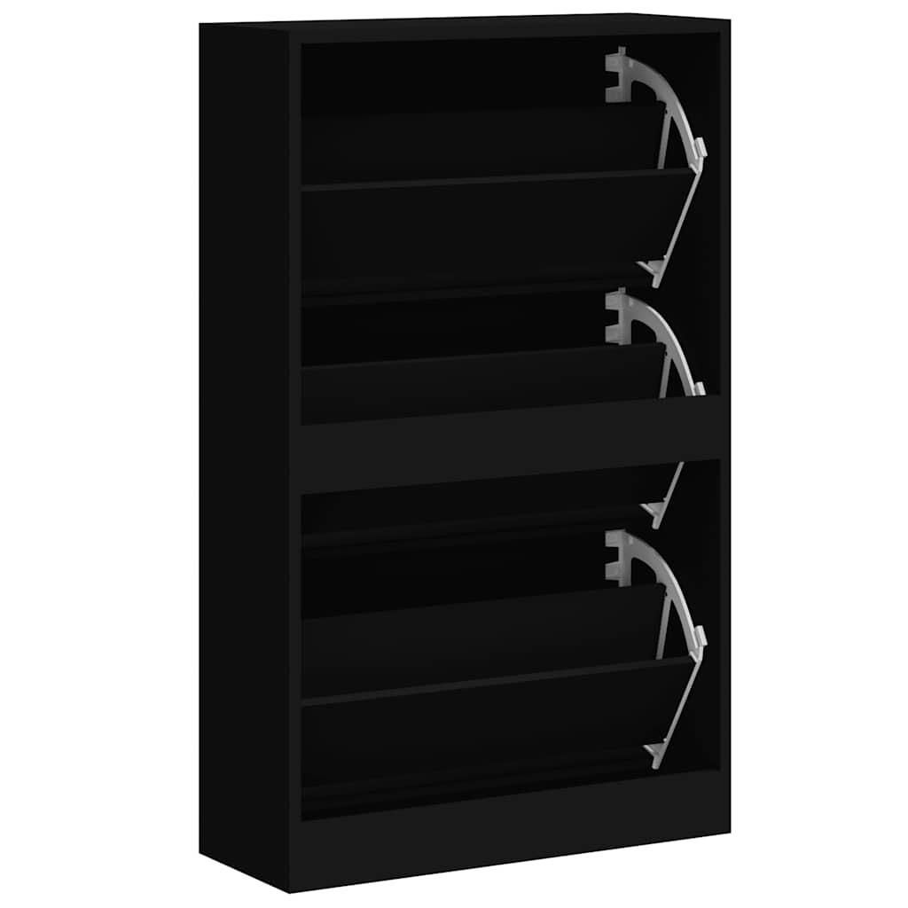 Ormarić za cipele crna 63x24x103 cm konstruirano drvo